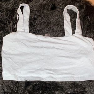 Light blue tank top crop & yellow